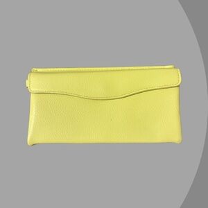 Neon Green Faux Leather Wallet